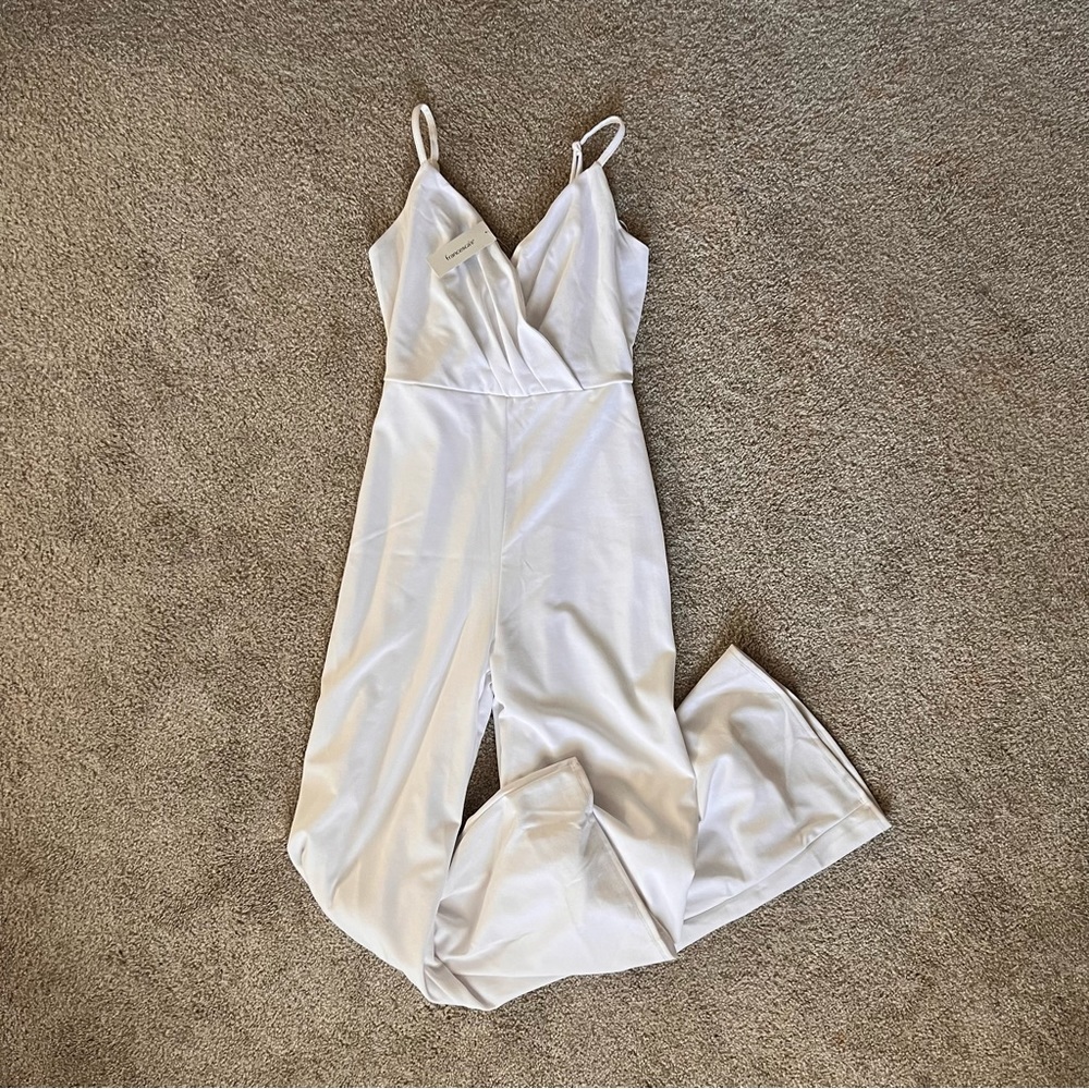 Francesca’s White Jumpsuit